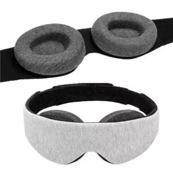 2 шт. светонепроницаемые накладки на глаза с нулевым давлением на глаза, регулируемые накладки на боковые спальные места из пеноматериала с эффектом памяти