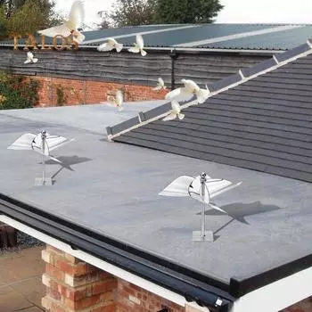 2 шт. светоотражающее отпугивающее устройство для птиц, вертушка из нержавеющей стали, ветряные отпугиватели, ветряной вертушка для садов, патио и крыш 2pcs