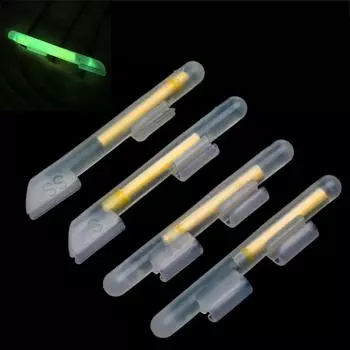2 шт., световая палочка для рыбалки, ночная поплавковая удочка, светящиеся палочки, аксессуары для приманки для рыбы S