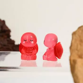 2 шт. светящаяся смоляная черепаха микропейзаж настольный декор мультфильм аксессуары своими руками кукольный домик домашний сказочный сад декор