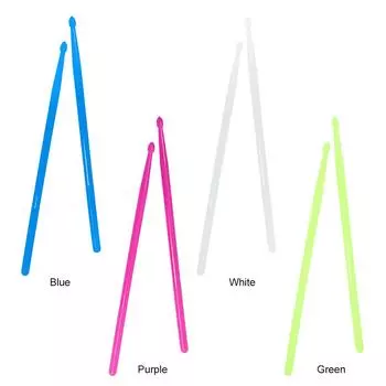 2 шт. светящиеся в темноте музыкальные инструменты портативные светящиеся барабанные палочки для детей синий