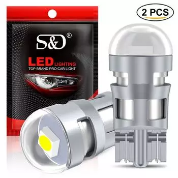 2 шт. T10 LED W5W светодиодная лампа 3030 SMD 168 194 5W5 автомобильные аксессуары габаритные фонари лампа для чтения авто 12 В 6000 К Белый Янтарный Красный Синий Розовый синий