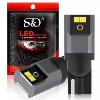 2 шт. T10 светодиодные лампы супер яркие W5W WY5W CSP чипы Led 194 168 Canbus клин автомобильные парковочные огни авто купольная лампа белая для габаритных огней