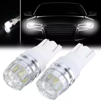 2 шт. T10 W5W 194 168 COB светодиодный Canbus внутренняя сторона клин ширина габаритный фонарь