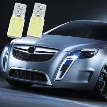 2 шт. T10 W5W ультратонкий автомобильный светодиодный белый синий красный зеленый Cob 16 светодиодов Canbus широкая камера фара вспомогательные лампы номерного знака 12 В Blue синий
