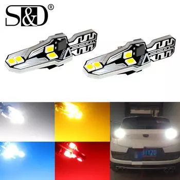 2 шт. T15 светодиодная лампа W16W светодиодная лампа Canbus 920 921 912 3035SMD супер яркая автомобильная лампа заднего хода 6000K белый красный желтый синий 12 В автоматический свет белый