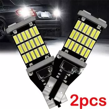 2 шт. T15 W16W 921 912 светодиодные лампы высокой мощности 45 SMD 4014 для автомобиля, белые, замена светодиодов заднего хода Supe F7G3