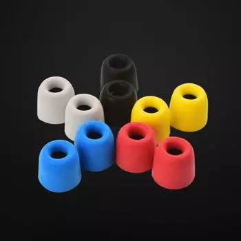 2 шт. T400 мягкие губчатые насадки для наушников-вкладышей для наушников, сменные затычки для ушей синий