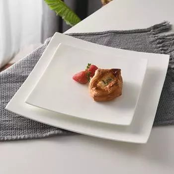 2 шт. тарелка для стейка из костяного фарфора, тарелка для десерта послеобеденного чая, тарелка для торта, западная тарелка, легкая роскошная посуда для дома и ресторана 2pcs 6inch