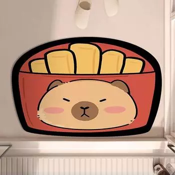 2 шт. Технологический флисовый коврик для пола, бытовой коврик для ванной комнаты, впитывающий коврик для ног, коврик для двери дома 40*60cm