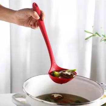 2 шт. термостойкая силиконовая ложка-ковш с длинной ручкой, подвесное отверстие, антипригарная ложка для смешивания, кухонная утварь, инструмент для выпечки