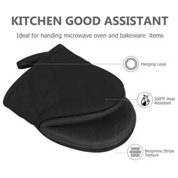 2 шт. термостойкие прихватки для духовки с петлей для подвешивания с нескользящей ручкой для выпечки красный