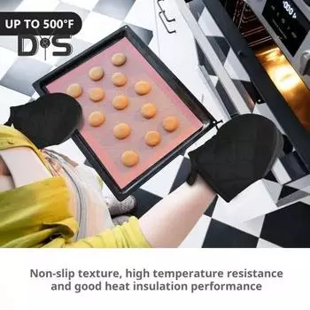 2 шт. термостойкие прихватки с петлей для подвешивания нескользящие перчатки для выпечки кухонные прихватки для гриля синий