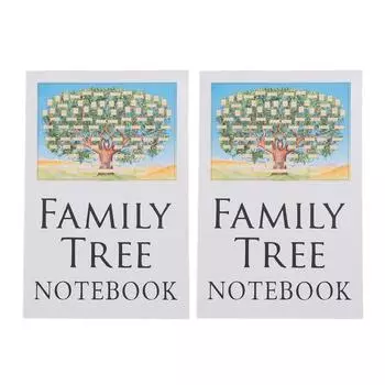 2 шт. Тетрадь генеалогического древа для дальнейшего исследования семьи, книга записей, студенческая тетрадь в линейку, офисная статистика