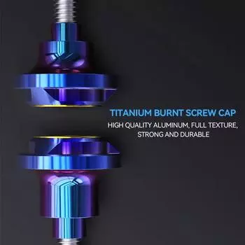 2 шт. титановый CNC мотоцикл номерной знак винт крышка оболочки отверстия пластина скутер аксессуары для электрического мотоцикла часть M5/M6