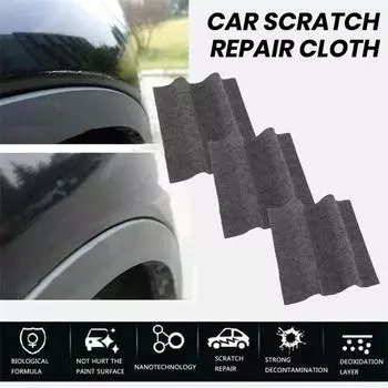 2 шт., ткань для удаления царапин с автомобиля, ремонтная ткань, многоразовая, простая в использовании, инструмент для удаления остатков краски, инструмент для очистки автомобиля чёрный