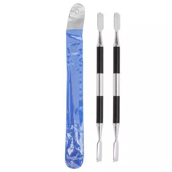 2 шт., толкатель для кутикулы, профессиональное эффективное средство для удаления кутикулы из нержавеющей стали для маникюра, педикюра