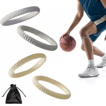 2 шт., тонкий пояс для надколенника, баскетбольный пояс для коленного сустава, резиновая лента для надколенника, спортивная наколенник, эластичная фиксированная защита