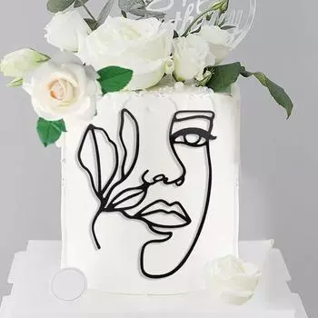 2 шт., топперы для торта «С Днем Рождения», абстрактный минимализм, золотые акриловые топперы для кексов на день рождения для девочек, украшение для торта, десерта