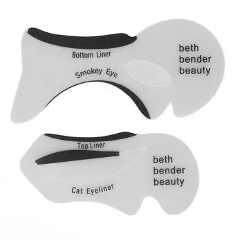 2 шт. трафарет для теней для век EVA портативный многоразовый трафарет для подводки глаз для макияжа косметика