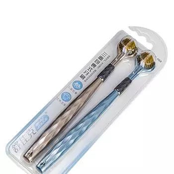 2 шт. Трехсторонняя зубная щетка с мягкой щетиной для волос Взрослая зубная щетка Ультратонкая мягкая щетина Уход за полостью рта Зубная щетка для здоровья полости рта Чистка