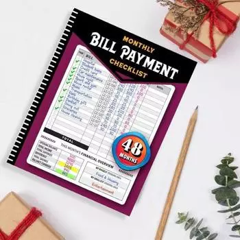 2 шт. Трекер Блокнот Финансовый Отслеживание Целей Постановка Задолженностей Трекер Персональный Финансовый Журнал Ежемесячно