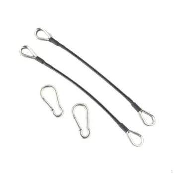 2 шт. Тренажерный зал тяга сидя тросовый шкив аксессуары для фитнес-тренажера нержавеющий с удлинителями карабинов