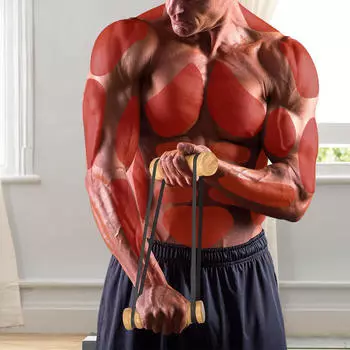 2 шт. Тренировочные палки сопротивления для тренировки груди из дерева