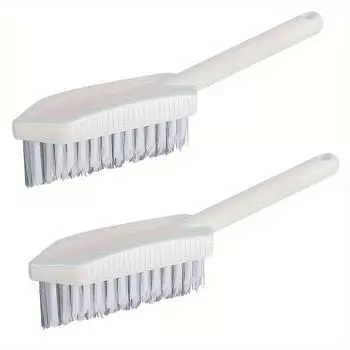 2 шт. Треугольная щетка для пола, бытовая щетка для щелей, ручная щетка для унитаза, жесткая щетина, щетка для чистки ванной комнаты, без мертвого угла 2pcs