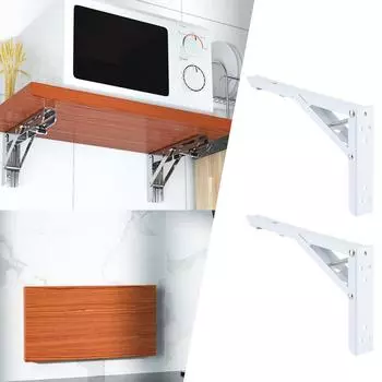 2 шт. треугольные складные кронштейны, настенная полка, поддержка стола, металлический прочный крепежный кронштейн