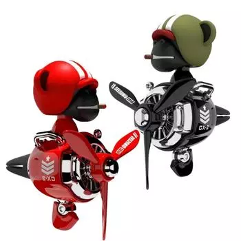 2 шт. трясущейся головы вертолет автомобиль воздуховыпускное отверстие клипса череп кукла скелет автомобиль пропеллер пилот интерьер автомобиля украшения интерьера аксессуары роман A