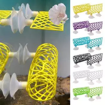 2 шт. туннель для разведения рыбок Betta, простая установка, защитная пещера, трубка с присоской, нерестилища для рыбок Betta, кровать для отдыха
