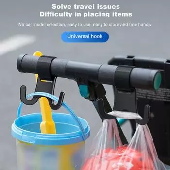 2 шт. U-образный автомобильный крючок для подголовника, держатель для кошелька, стильный удобный крючок для сиденья, простая установка, авто