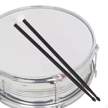 2 шт. ударные барабанные палочки эргономичная рукоятка многофункциональные портативные двухсторонние барабанные молоточки войлочные чёрный