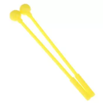 2 шт. ударные барабанные палочки молоточки барабанные палочки взрослые детские палочки молоточки пластиковые инструменты детские игрушки аксессуары жёлтый