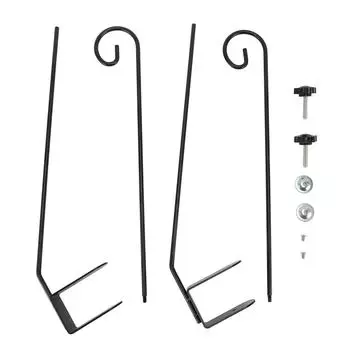 2 шт. удлиненный крючок для ограждения настила крючок для поручня прочный крючок для кормушки для птиц регулируемый для плана кормушки для птиц