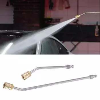 2 шт. удлинитель для мойки высокого давления, удлинительные насадки, изогнутый удлинитель, 1/4-дюймовый быстроразъемный коленчатый стержень для мойки