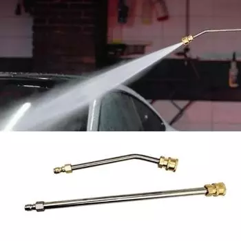 2 шт. удлинитель для мойки высокого давления, удлинительные насадки, изогнутый удлинитель, 1/4-дюймовый быстроразъемный коленчатый стержень для мойки