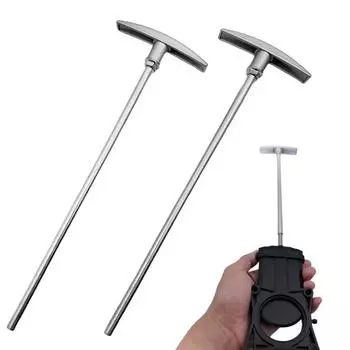 2 шт. удлинительные трубки для сливного клапана автофургона, устойчивые к коррозии, регулируемая длина, удобная для захвата, сменная ручка сливного клапана автофургона