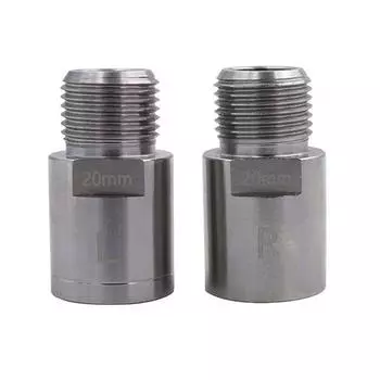 2 шт. Удлинители педалей горного велосипеда 20 мм Сверхпрочная сталь MTB Шоссейный велосипед Шпиндель Педаль Удлинительный вал Проставка Адаптер Велосипедные аксессуары