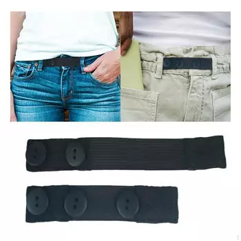 2 шт. удлинители пуговиц для брюк Unifalunisex чёрный