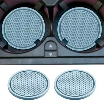 2 шт. Удобная автомобильная подставка под стакан с сотовой текстурой, мягкий клей, портативный противоскользящий держатель для стакана красный