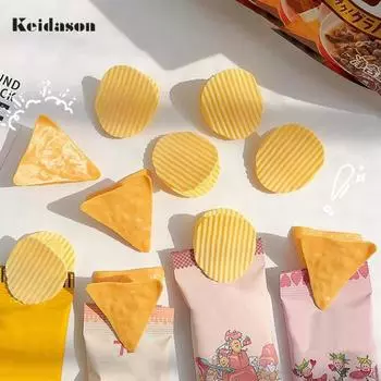 2 шт. удобный противоскользящий круглый/треугольный держатель для уплотнения пищевых продуктов в форме картофельных чипсов, уплотнительный зажим для закусок, товары для дома Round