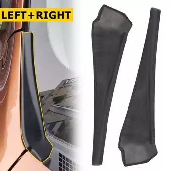 2 шт. Угловая отделка лобового стекла 66894-4CL0A66895-4CL0A для Nissan Rogue 2014-2020, удлинительная накладка, автомобильный аксессуар S3T9