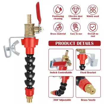 2 шт. Угловая шлифовальная машина Пылеудаляющее устройство Водяной распылитель для резки Машина для резки Система распыления Латунная насадка Пылезащитный охлаждающий распылитель