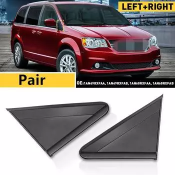 2 шт. Угловая треугольная молдинг зеркала для Dodge Grand Caravan 2008-2020