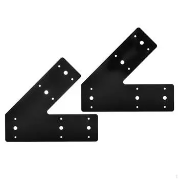 2 шт., угловой кронштейн на 45 градусов, коленная пластина, антикоррозийное покрытие, ремонт ног для улицы