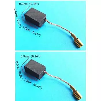 2 шт угольные щетки для угловой шлифовальной машины 13X9X6 мм для замены угловой шлифовальной машины 100 мм S