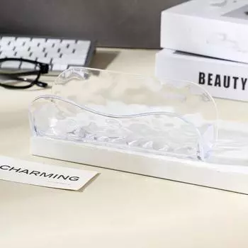 2 шт. Украшение для шкафа Подставка для очков Витрина Коробка для хранения очков Настольный Ванная комната Спальня прозрачный