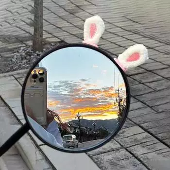 2 шт., украшение для шлема автомобиля, мотоцикла, электрический велосипед, мягкие плюшевые уши для мотокросса, наклейка на шлем для бездорожья белый